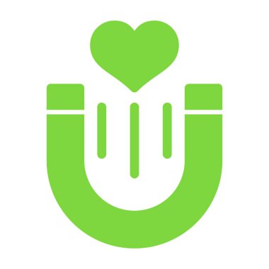 Fişi olan yeşil kalbin vektör çizimi