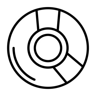 CD web simgesi basit vektör illüstrasyonu