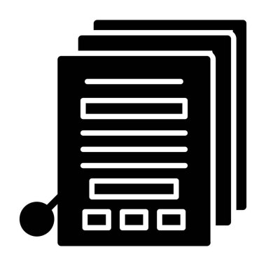 Kitap ve kağıt ikonu. vektör tasarımı