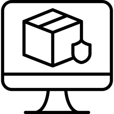 bilgisayar ekranı simgesi, basit tasarım