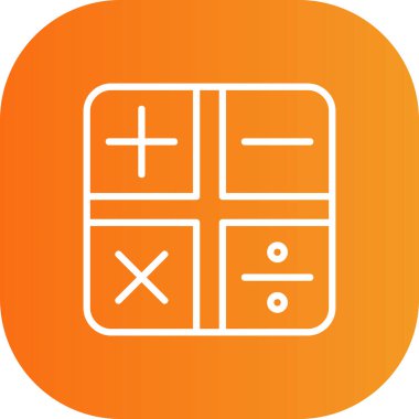 hesap makinesi simgesi, vektör illüstrasyonu