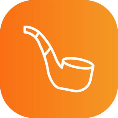 Modern b 'nin vektör illüstrasyonu boru simgesinden yoksun