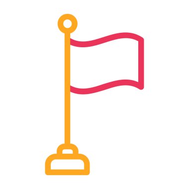 bayrak ikonu vektör illüstrasyonu