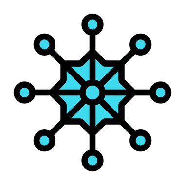 ağ web simgesi basit illüstrasyon