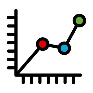 grafik ikonu vektör illüstrasyonu