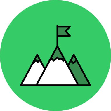 dağ ikonu vektör illüstrasyonu