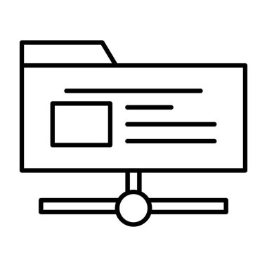 Web tasarım ikonu vektörü. İnce çizgi işareti. izole edilmiş sınır sembolü çizimi