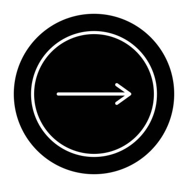 ok vektörü renk simgesi