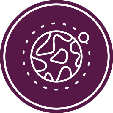 Dünya simgesinin vektör illüstrasyonu