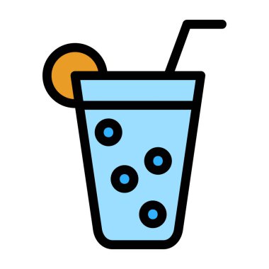 içki ikonu vektör illüstrasyonu