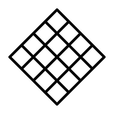 küp simge vektör çizim