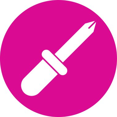 Kalem. Web simgesi basit illüstrasyon