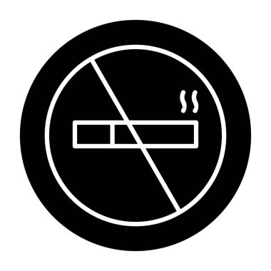 vektör sigara Simgesi illüstrasyonu