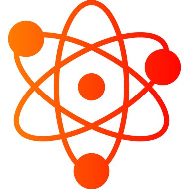 Atom Ağı simgesi, basit vektör illüstrasyonu