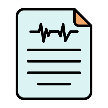 tıbbi ve sağlık renkli vektör simgesi.