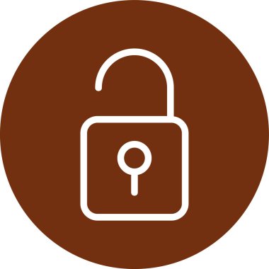 Kilit simgesi. vektör illüstrasyonu