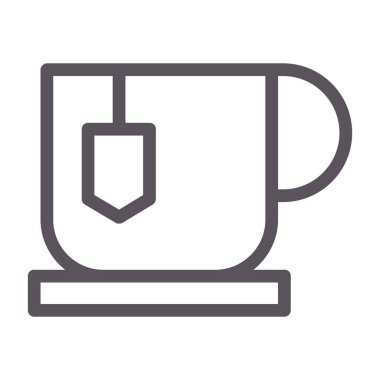 Kahve bardağı ikonu ana hatlarıyla.