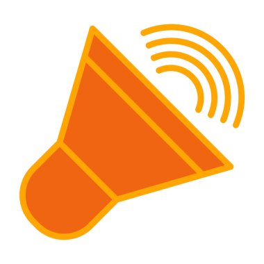 Megafon ikonu vektör illüstrasyonu