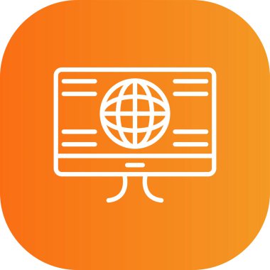 seo modern simgesinin vektör illüstrasyonu