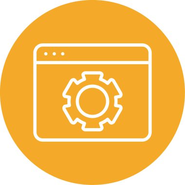 Simgeyi ayarlamanın vektör illüstrasyonu