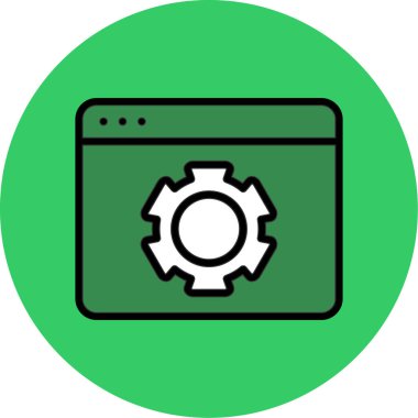 Simge soyut arkaplan grubunda izole ediliyor