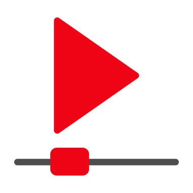 Çal düğmesi simgesi. vektör illüstrasyonu