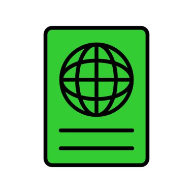 kitap vektörü düz renk simgesi