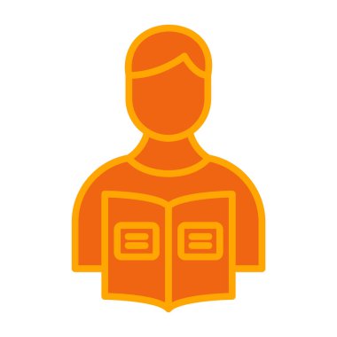 Öğrenci kitabı ikonu vektör çizimi tasarımı