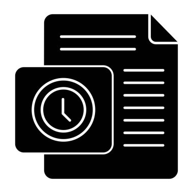 Belge. Web simgesi basit tasarım