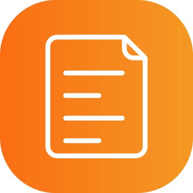 belge simgesi vektör illüstrasyonu