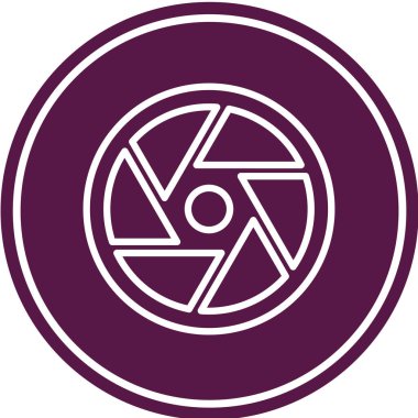 Bir pusula simgesinin vektör illüstrasyonu