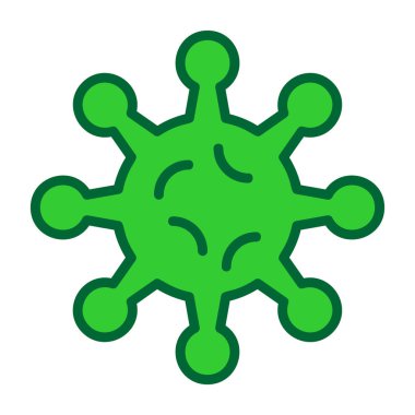 bakteri simgesi vektör illüstrasyonu