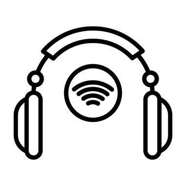 wifi vektör ince çizgi simgesi