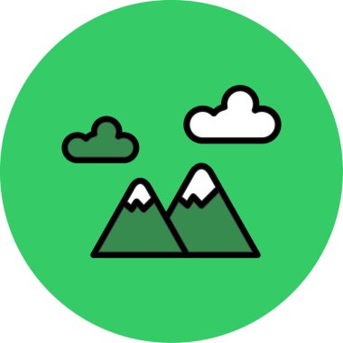 dağ ikonu vektör illüstrasyonu