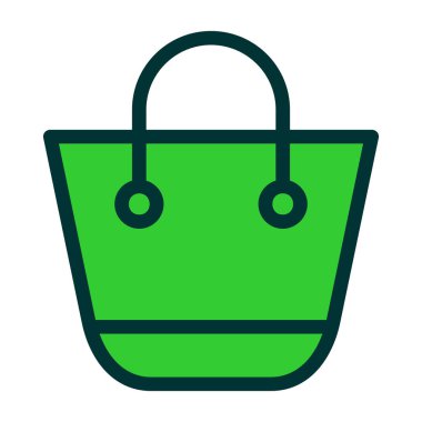 alışveriş poşeti vektör simgesi