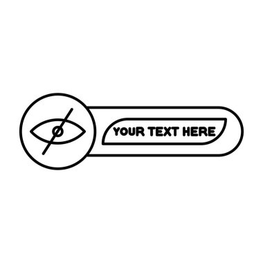 göz çizgisi simgesi