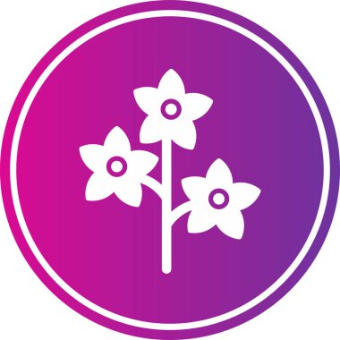 güzel çiçekler vektör simgesi