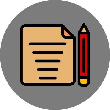 Belge. Web simgesi basit illüstrasyon