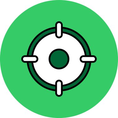 Bir cankurtaran simgesinin vektör illüstrasyonu