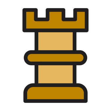 Ahşap günlük simgesi renk ana hatları vektörü