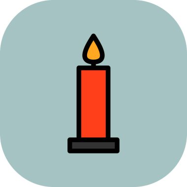 Mum ışık vektör simgesi