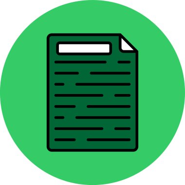 Belge. Web simgesi basit tasarım