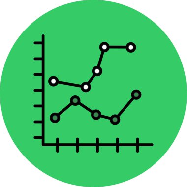 grafik ikonu vektör illüstrasyonu