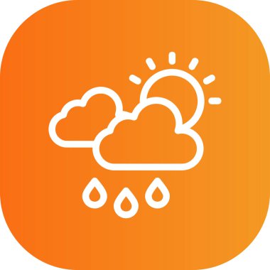 güzel hava vektörü simgesi