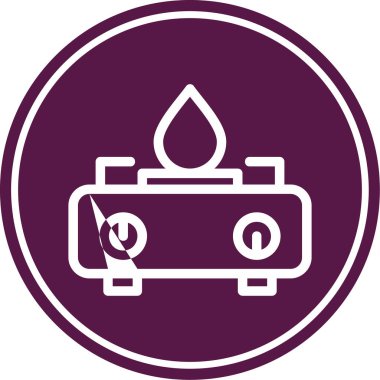 Gaz simgesinin vektör illüstrasyonu