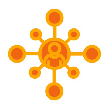 Sosyal ortam simgesi vektörü