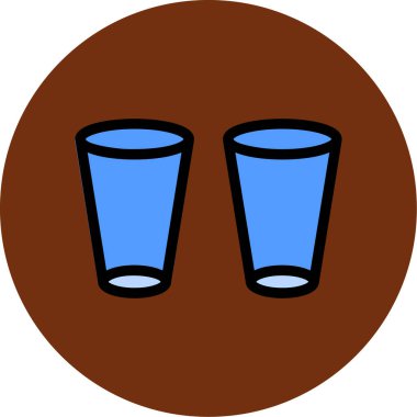 Cam ikonu iç. vektör illüstrasyonu