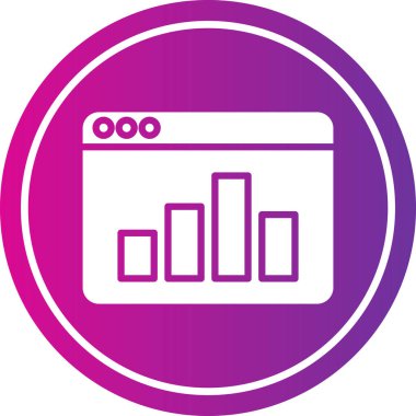 Benzersiz istatistik vektör simgesi