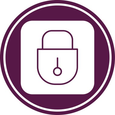 kilit vektör simgesi modern basit illüstrasyon