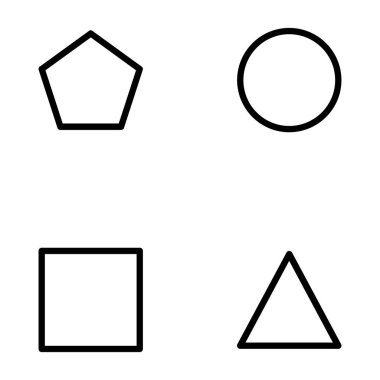 geometrik şekillerin vektör kümesi